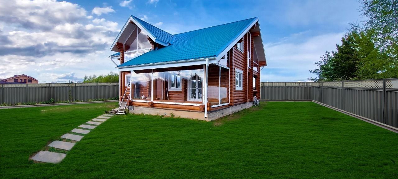 Мягкие окна на веранде загородного дома в Старой Купавне